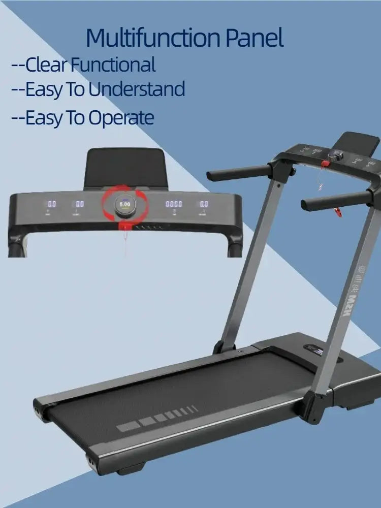 1.5HP Electric Drive Gym Fitness Treadmill Home Exercise Manual Folding Walking Pad for 150kg Users ABS
