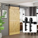 US Sliding Barn Door Hardware Kit 6.6ft 8ft 10ft Heavy Duty