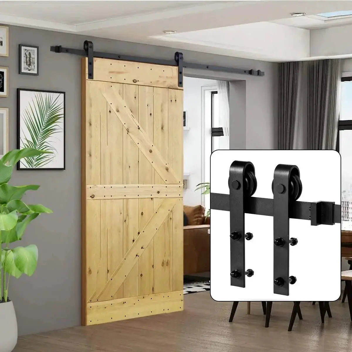 Durable Barn Door Hardware Kit for Homes — product view 10