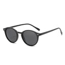 Stylish Retro Round Polarized Sunglasses with Leopard Frame