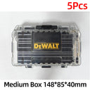 Drill Parts Storage Box Bit Holder Baffle Tough Case Storage