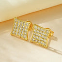 Gold Filled Square Stud Earrings
