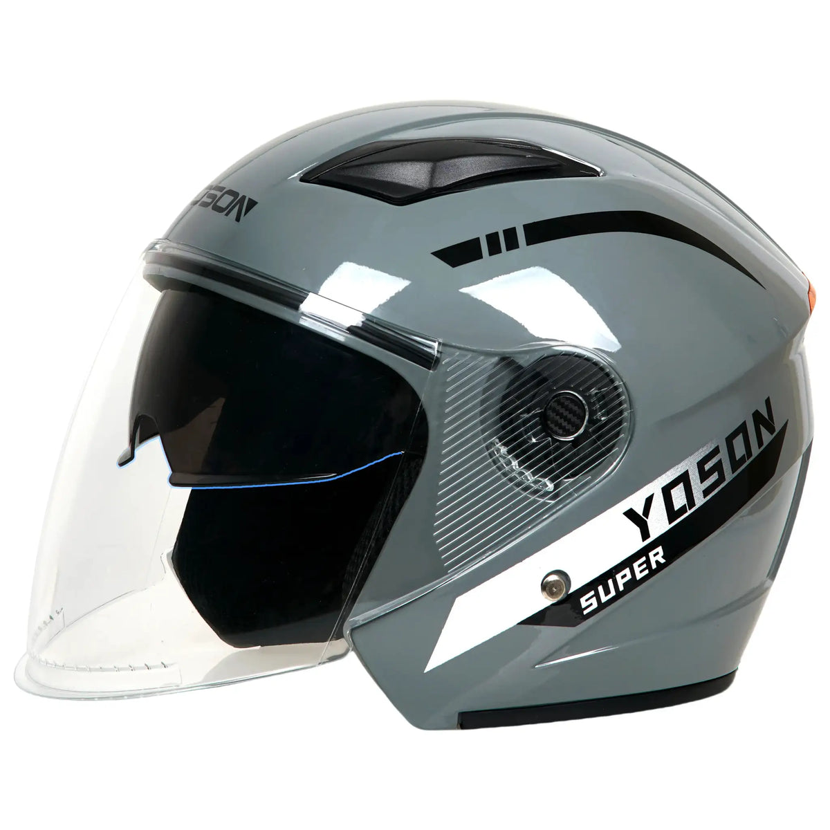 Open Face Half Helmet With Sun Visor — product view 1