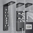 Thermostatic Shower Panel With Stainless Steel Column Faucet