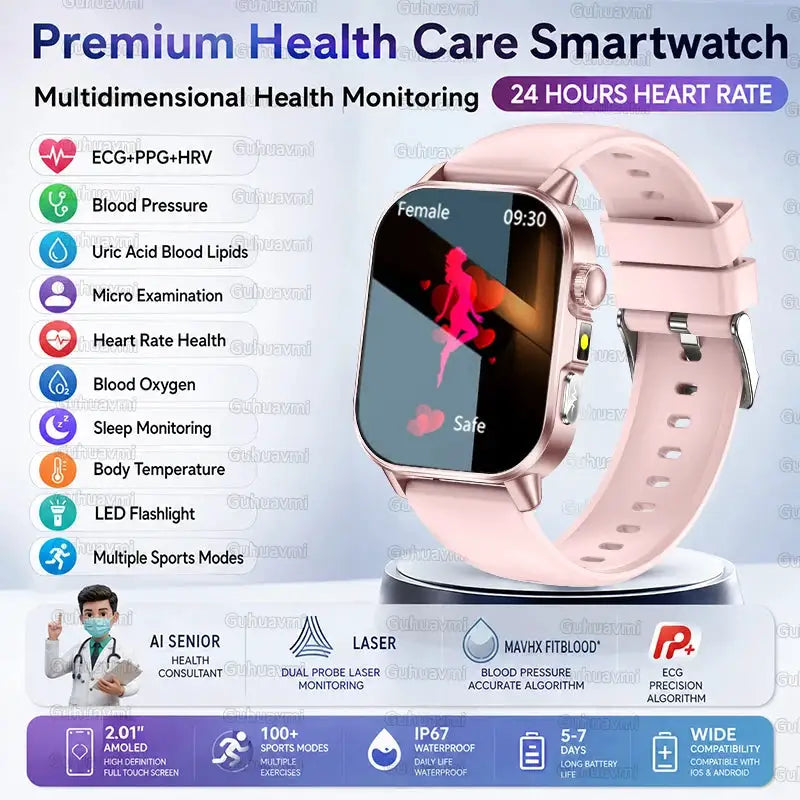 AI ECG Health Smart Watch For Men — product view 9