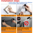 Bathroom Hardware Set with Wall Mount Organizer Space Saver