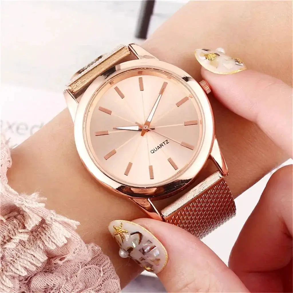 Stainless Steel Quartz Women's Bracelet Watch Timeless