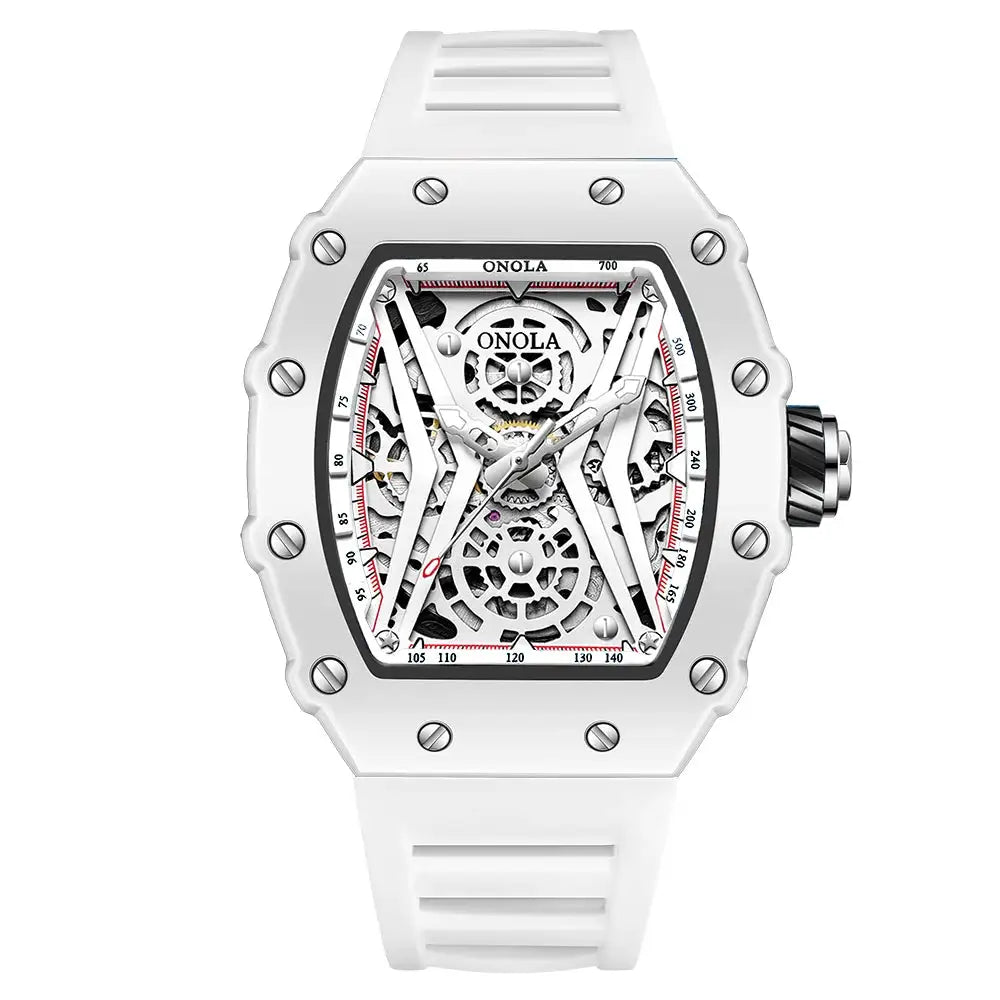 Onola Tonneau Skeleton Mechanical Watch — product image 10