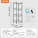 Tier Water Bottle Rack Black