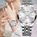 Luxury Stainless Steel Women's Quartz Watch Stylish Waterproof