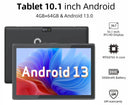 Cwowdefu 10.1 Inch Android Tablet Quad-Core 4GB RAM 64GB Storage