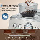 Espresso Machine With Grinder Stainless Steel Pressure Maker