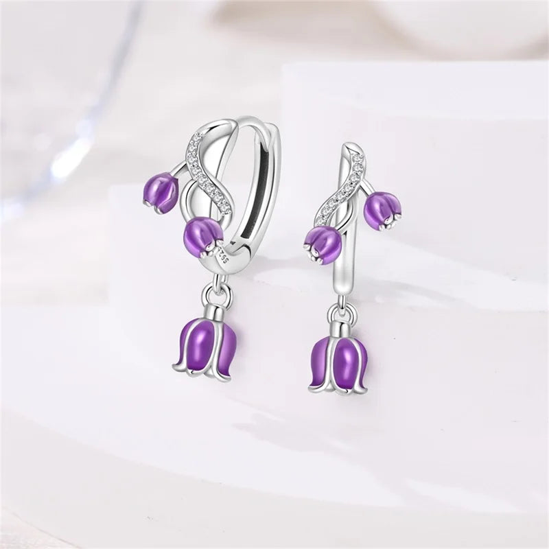 Sterling Silver Bee Butterfly Pink