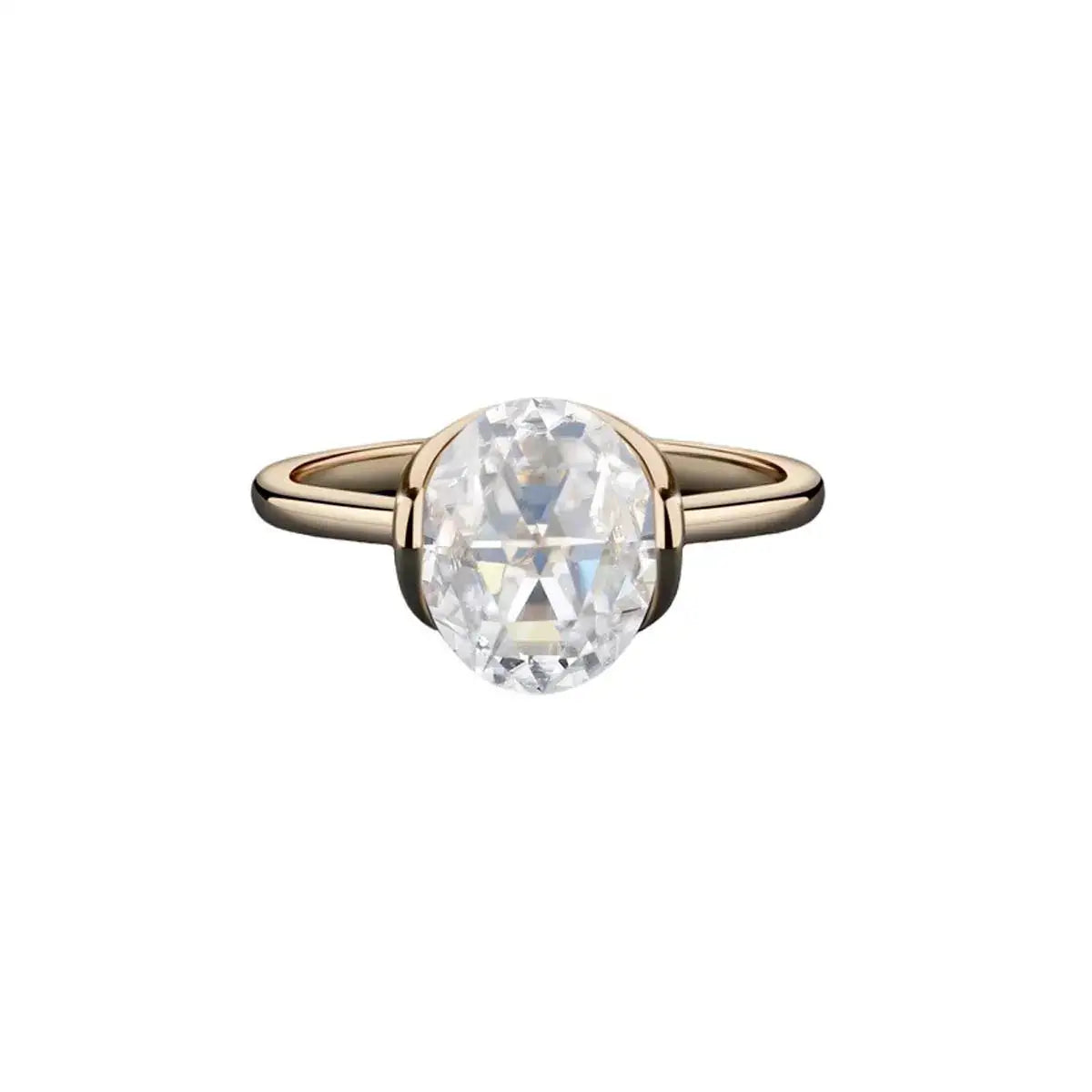 Oval Sterling Silver Moissanite Ring — product image 5