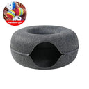 Donut Cat Bed Tunnel Interactive Toy for Kittens