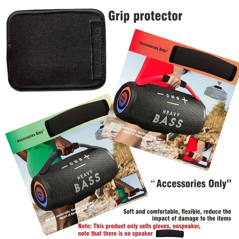 JBi Subwoofer Handheld Wristband Black Fabric Durable Comfortable Suitable for Car Audio Easter Christmas Gift