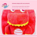 Soft Plush Dino School Backpack for Kids