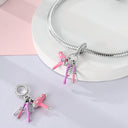 Silver Plated Charm Beads Bracelet