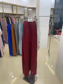 Women Strapless Backless Maxi Dress Sleepwear Loungewear Casual Loose Fit Summer