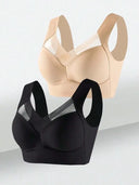 Ultra Soft Wireless Lace Sport Bra