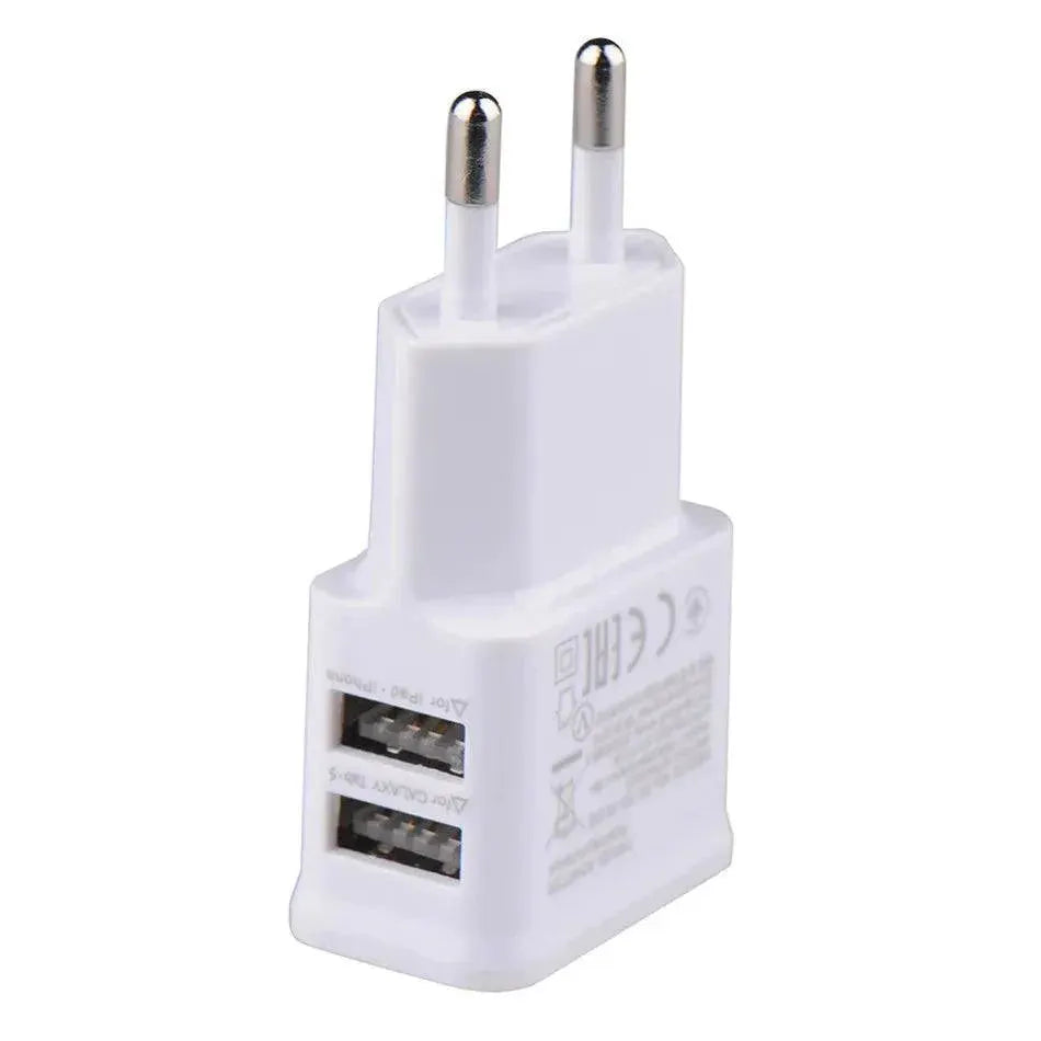 Portable Dual USB Travel Charger Safe Efficient Versatile