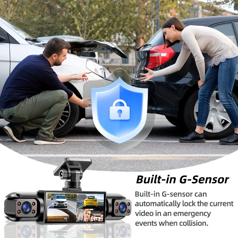 BCUOZ ° Dashcam, Front + Built-in Rear Left and Right — product view 8