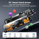 Ultrawide '' Rear View Mirror Camera with Carplay & Android