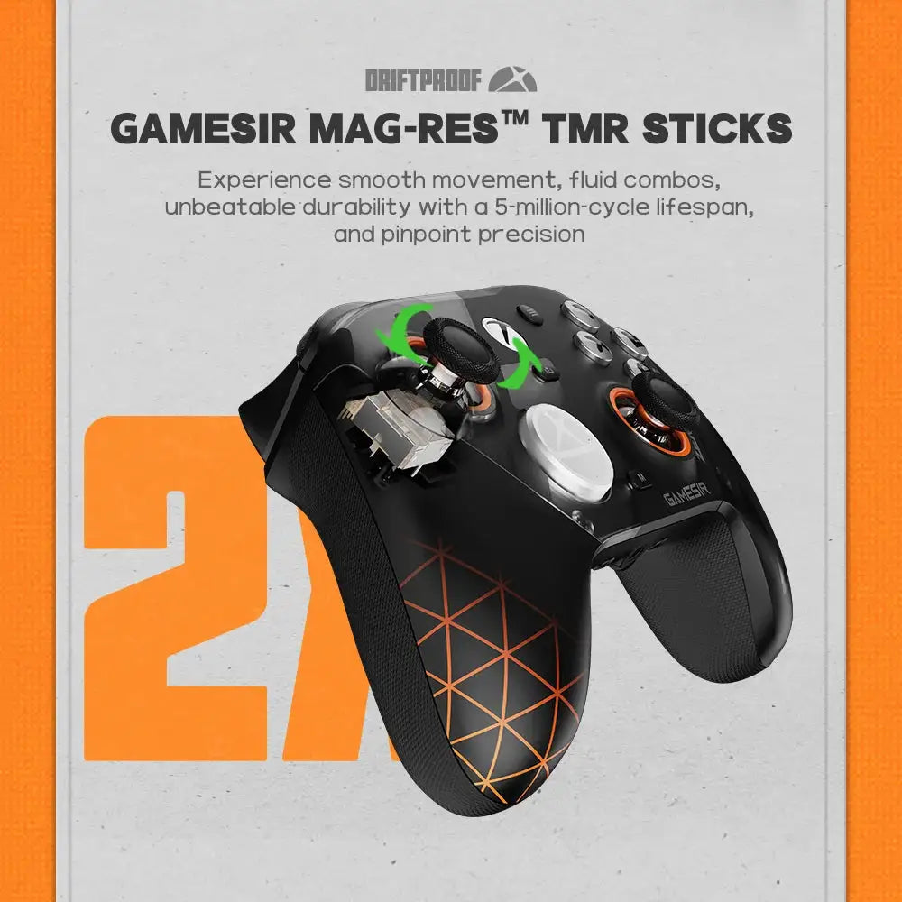 GameSir G7 Pro Zenless Zone Zero Xbox Wireless Controller Bluetooth Gamepad With Charging Dock, TMR Joytick, Hall Effect Trigger, Swappable Faceplate