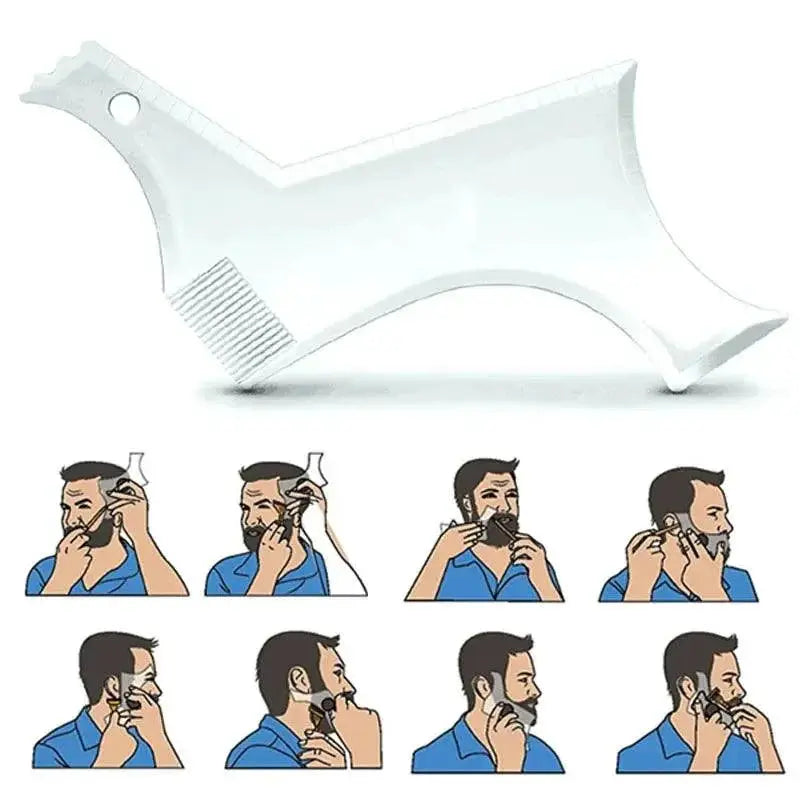 Beard Shaping Template Comb for Men Trim Edge Styling 1Pc