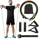 11-Piece Portable Resistance Band Set for Fitness Training