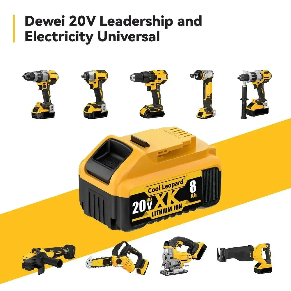 High Capacity 8.0Ah DCB200 Lithium Battery for Tools