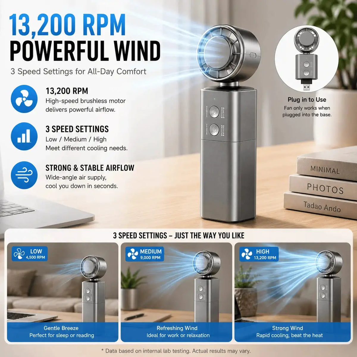 Portable Hand Warmer Fan With Power Bank — product image 6