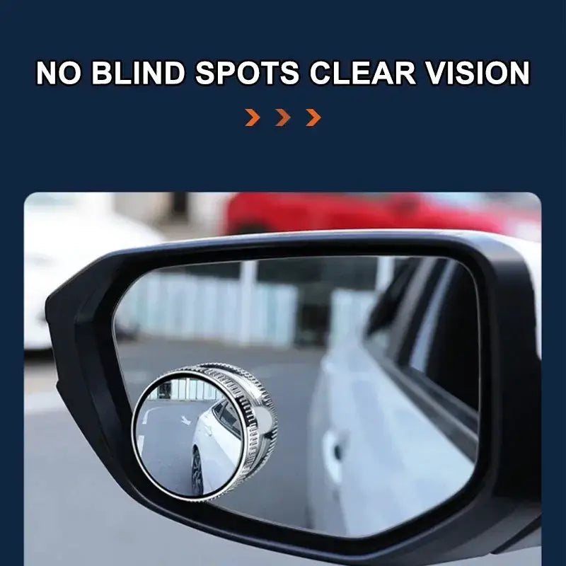 SEAMETAL 2pcs Wide Angle Car Blind Spot Mirrors 360 Adjustable Car Auxiliary Rearview Mirrors HD Suction Cup Small Round Mirror