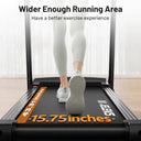 Adjustable Incline Walking Pad 330 Lbs 3.0 HP Quiet Motor