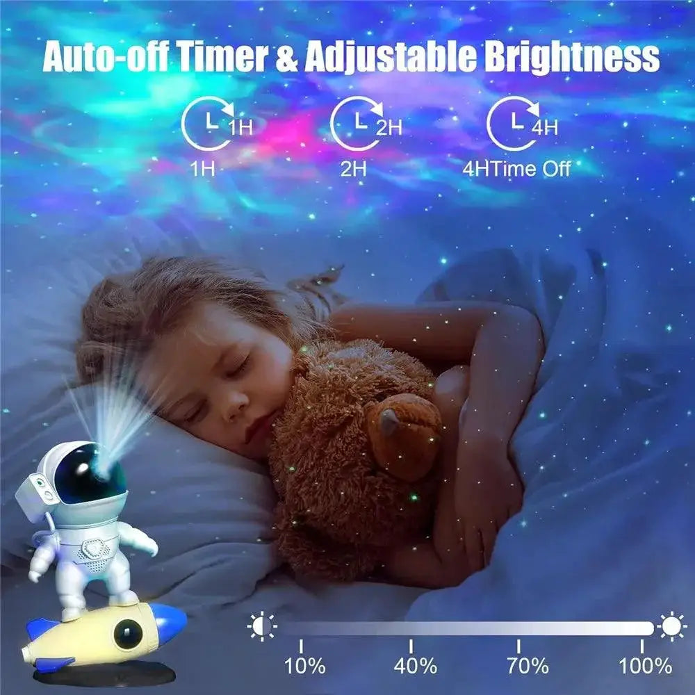 Astronaut Galaxy Night Light Projector For Kids Room Lamp