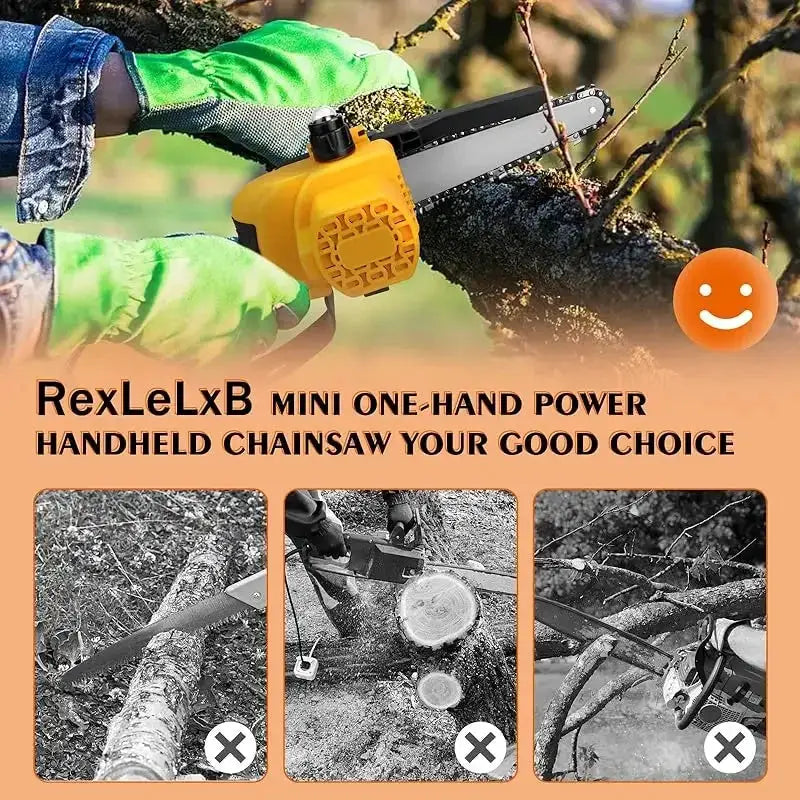 6 Inch 550W Brushless Cordless Chainsaw for Garden Tool