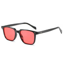 Tony Stark Rectangle Sunglasses for Men with Blue Lens