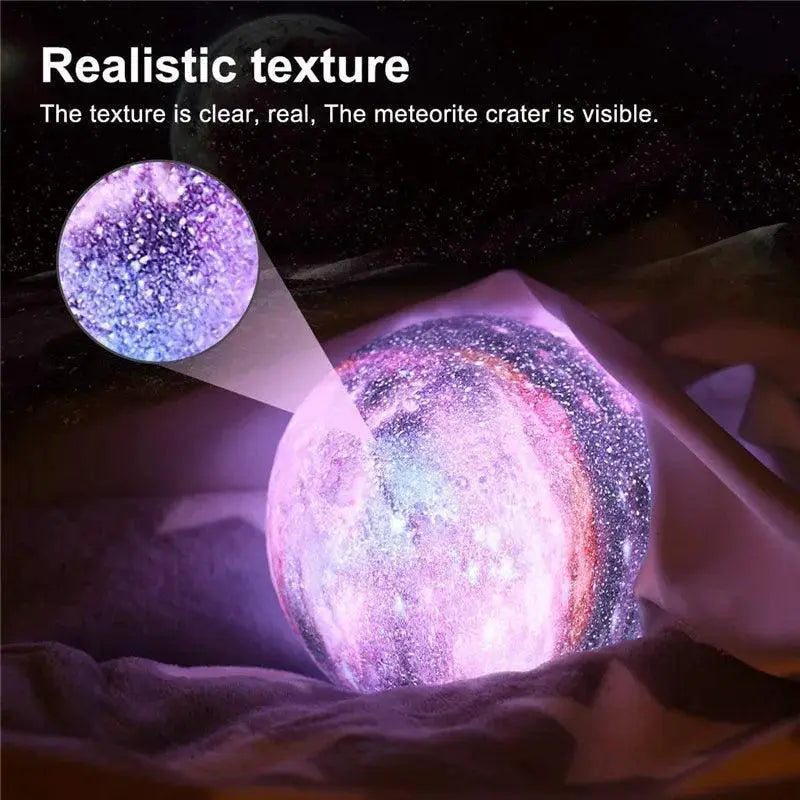 Moon Lamp With 16 Color Remote Control Night Light