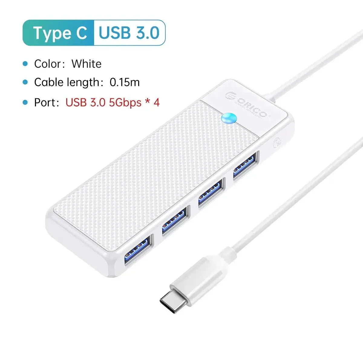 Fast USB-C Hub for Laptops, Ports — product view 17