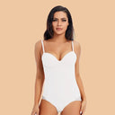 Silky Underwire White Bodysuit Shapewear for Women