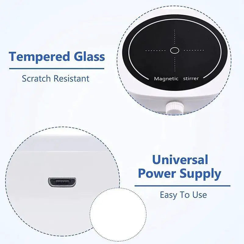 Magnetic Stirrer Mini Lab Stir Mixer Portable Stirring Plate