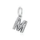 Sterling Silver Charm A-z Letters