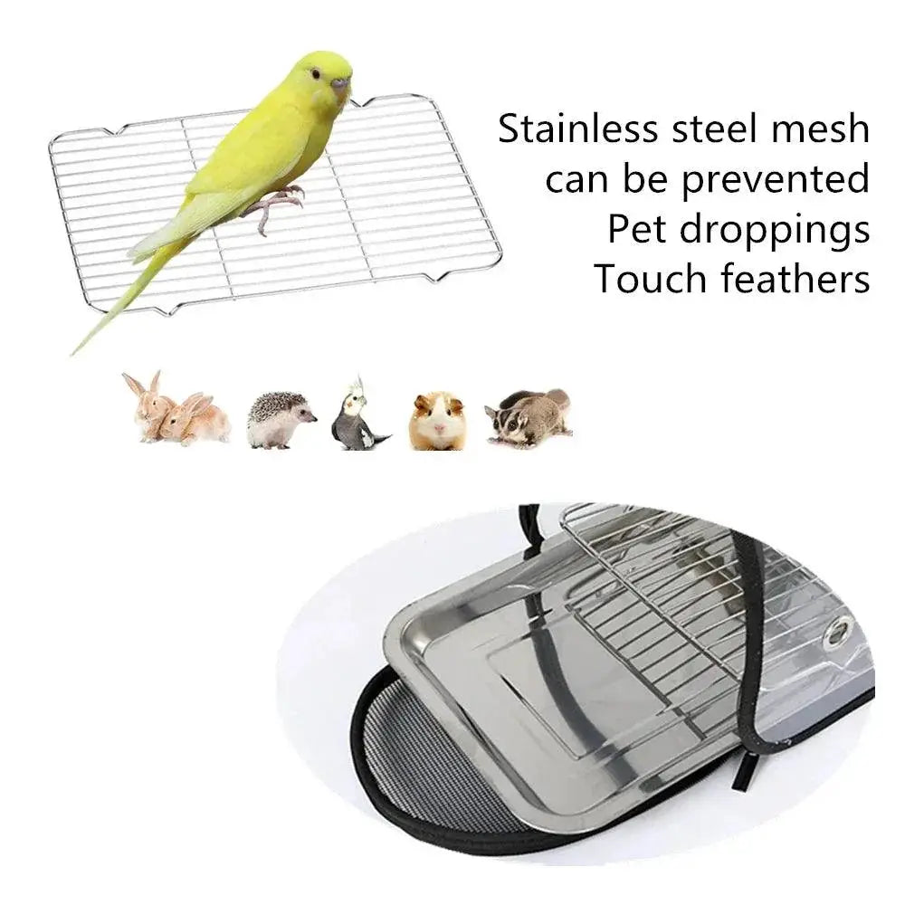 FeatherTrail Parrot Carrier Bag With Perch Portable Backpack