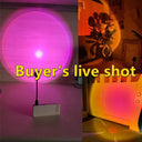 USB Sunset Lamp LED Rainbow Neon Night Light Projector