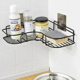 Non Perforated Bathroom Triangle Shelf Wall Mounted Storage - OurLum.com