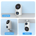 4K Auto Tracking PTZ Security Camera with Dual Lens Features