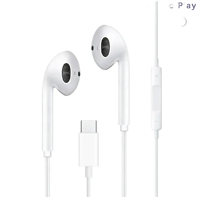 Type C Wired Earphones - Crisp Audio With Mic — product view 1