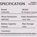 Mess-Free Color Prints Camera For Kids