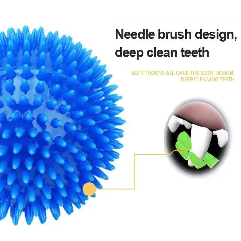 Small Dog Hedgehog Ball Toy Teeth Cleaning Interactive