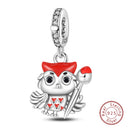 Red Series Charm Beads Sterling